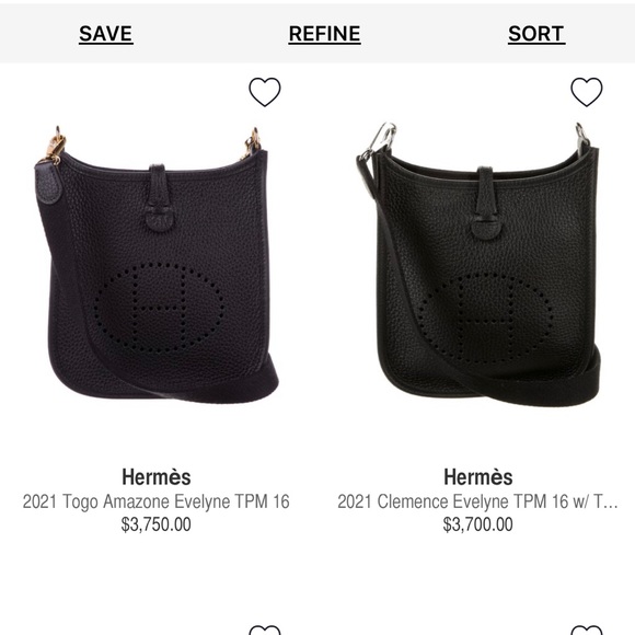 SOLD! Authentic HERMES Evelyne TPM Small crossbody PRISTINE EXCELLENT CONDITION - Picture 5 of 16